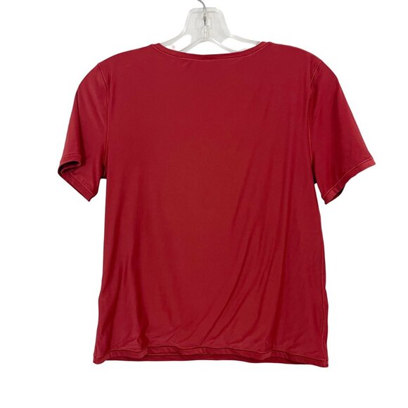 NEW Smoothez by Aerie Red Short Sleeve Crewneck Fitted Tee - Size XL - Picture 2 of 7